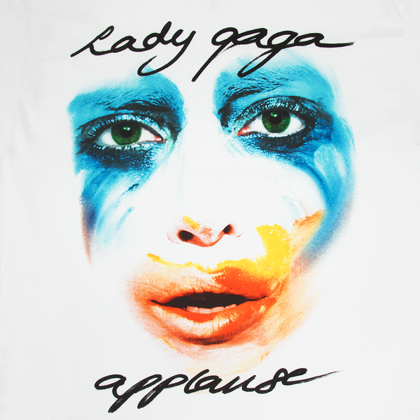 Applause Facepaint T Shirt Lady Gaga Official Shop applause-facepaint-t-shirt-lady-gaga-official-shop