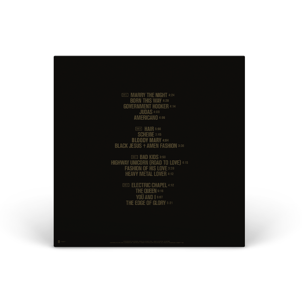 Born This Way 10th Anniversary 3LP Vinyl (180 Gram) Back